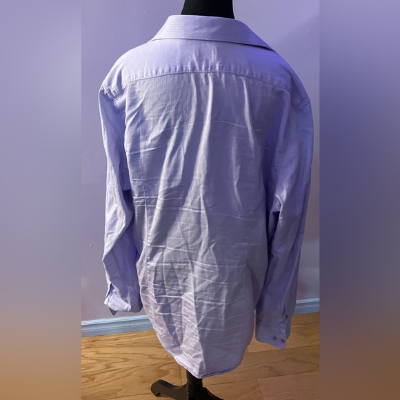 Mens long sleeve lavender button up dress shirt size XXXL - Picture 5 of 6
